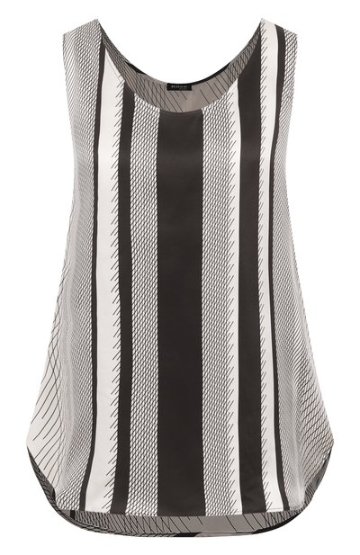 Женский шелковый топ KITON, арт. D51443K0963E01