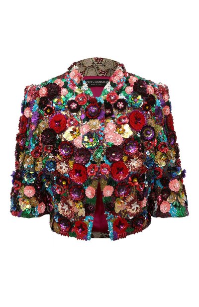 Женский жакет с пайетками DOLCE & GABBANA, арт. F28GKZ/GD82R
