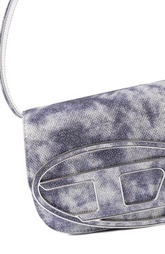 Женская сумка 1dr DIESEL светло-фиолетового цвета, арт. X08396/P2197 | Фото 3 (Драгоценные камни: Проставлено; Материал сплава: Проставлено; Материал: Экокожа, Текстиль; Размер: mini; Ремень/цепочка: На ремешке)