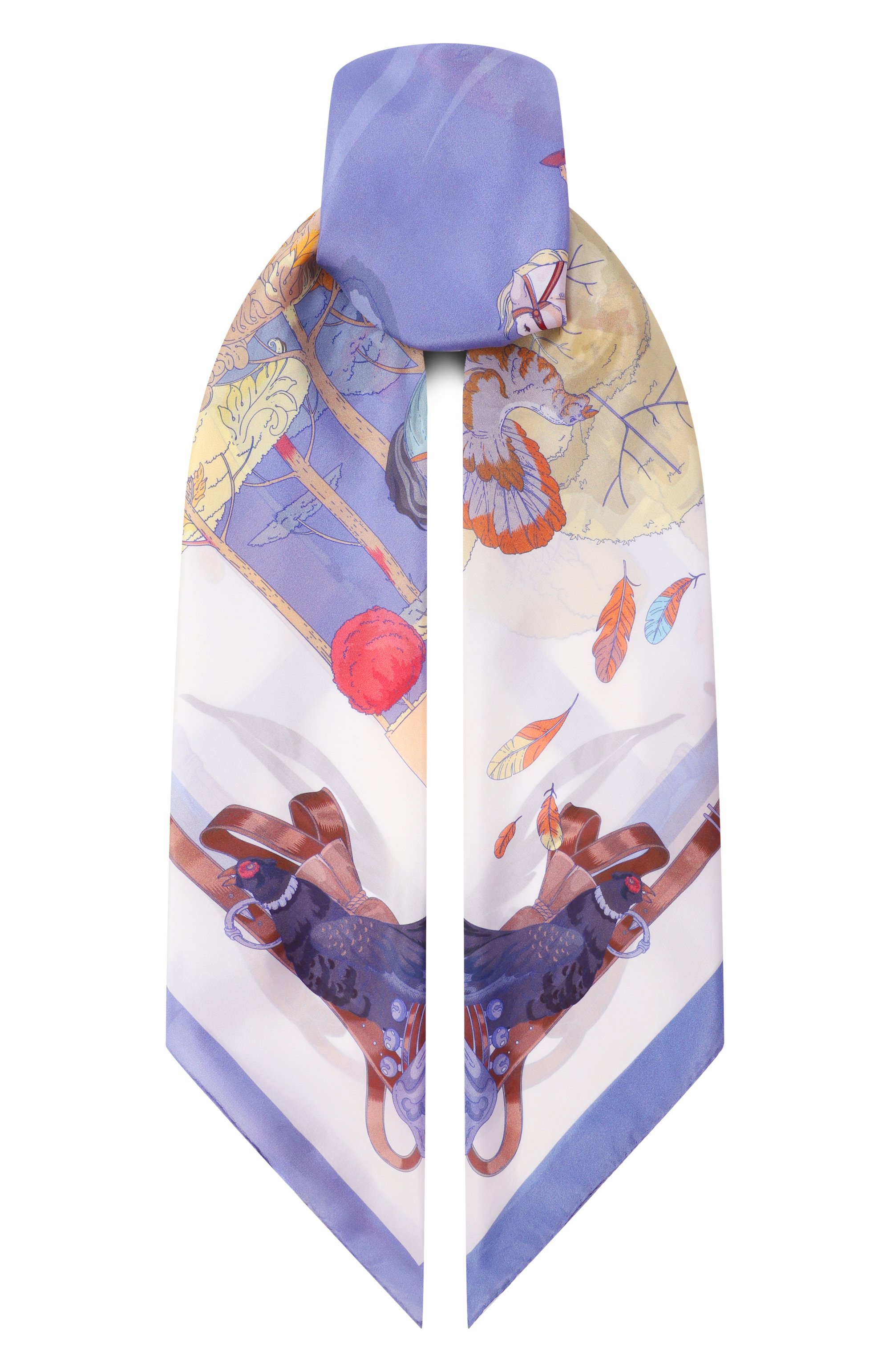 Шелковая шаль царская охота GOURJI, арт. 91168937/61108, фото 1