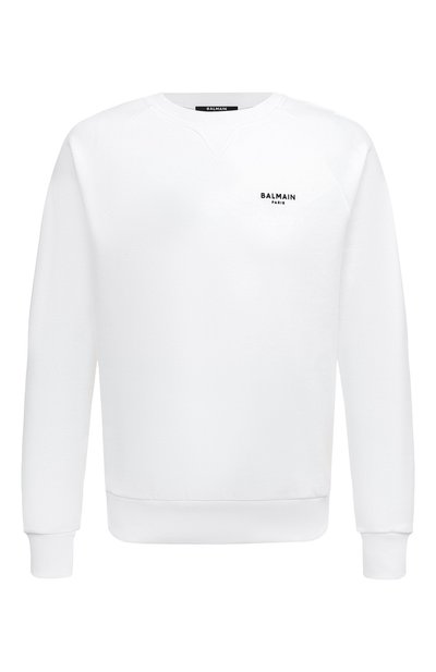 Хлопковый свитшот BALMAIN, арт. AH0JQ005BB04, фото 1