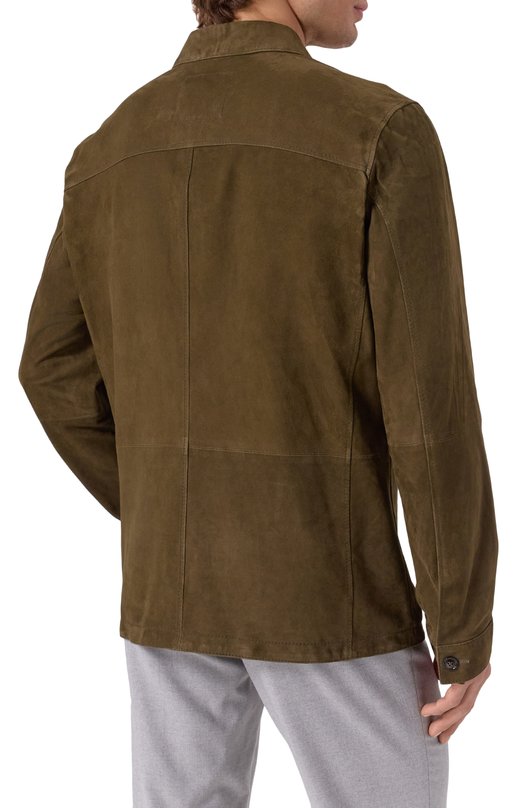 Замшевая куртка-рубашка Windsor 0LEAN02-L/1300168 Хаки  0LEAN02-L/1300168 Фото 4