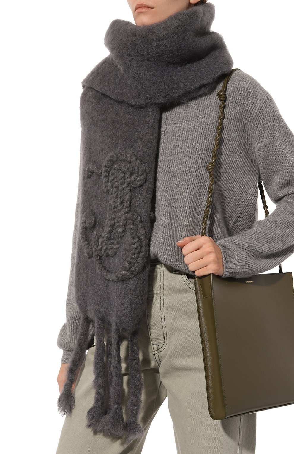 Шерстяной шарф JIL SANDER, арт. J40TE0111/J40041, фото 2
