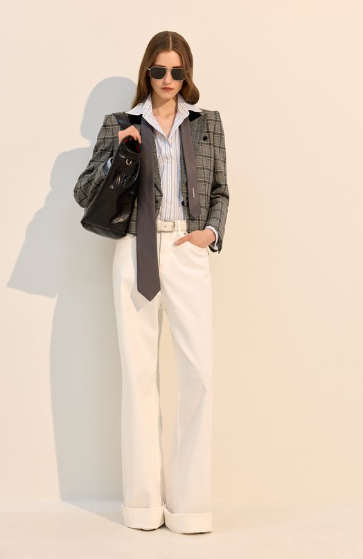 Комбинированные туфли Fishnet 90 Alaia AA3E049TK007 Белый  AA3E049TK007 Фото 6