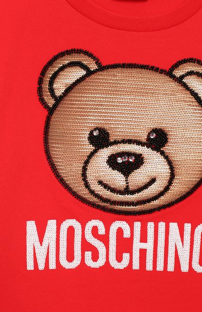 Хлопковая футболка MOSCHINO, арт. HAM02V/LBA10/4A-8A, фото 3