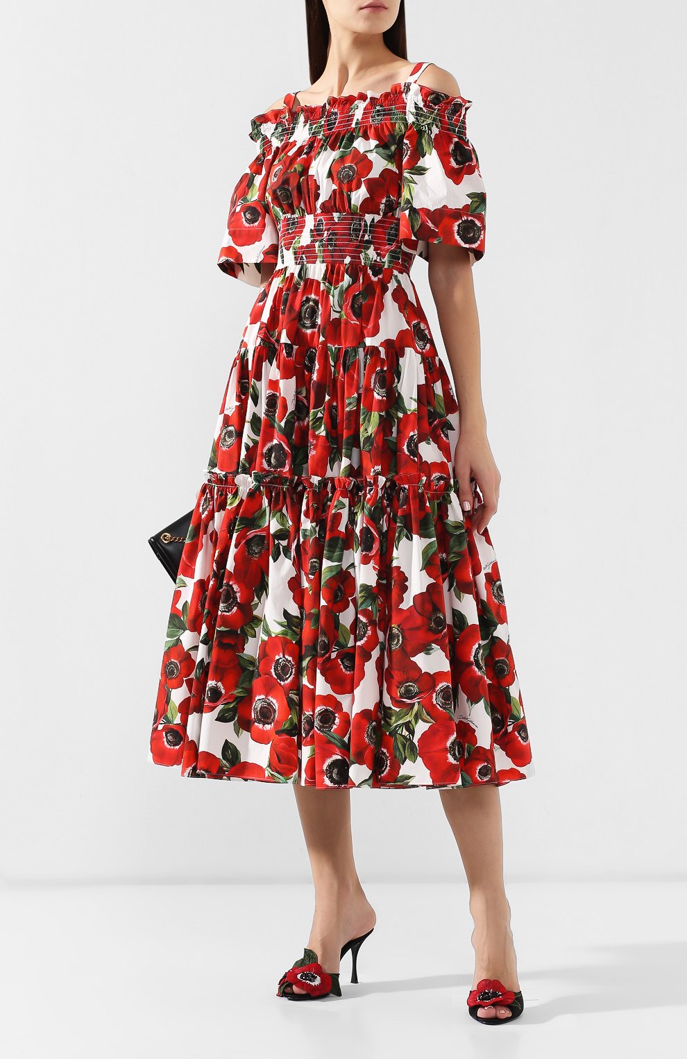 Хлопковое платье DOLCE & GABBANA, арт. F68E1T/HS5DP, фото 2