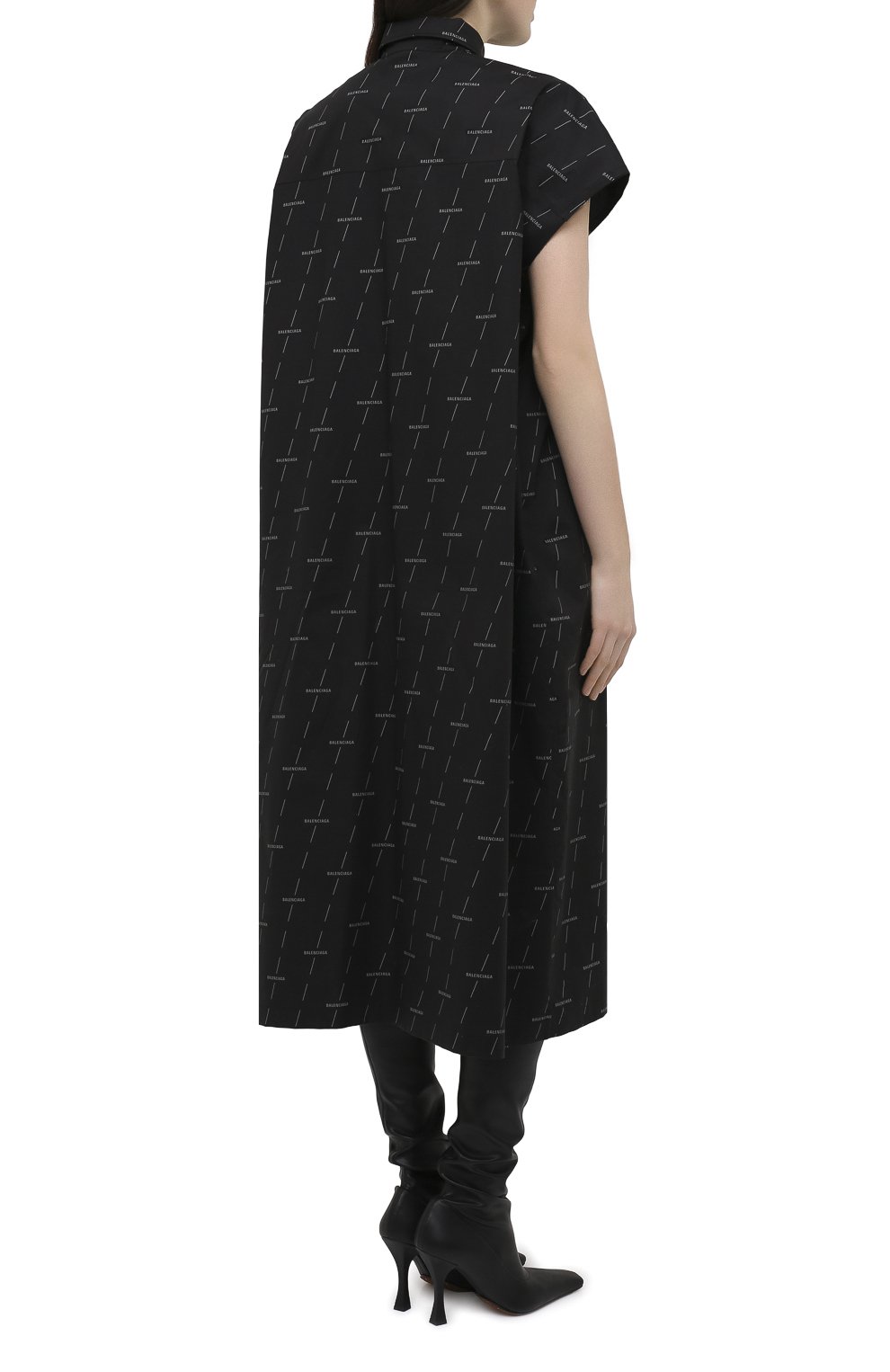 Хлопковое платье BALENCIAGA, арт. 576677/TJLF3, фото 4