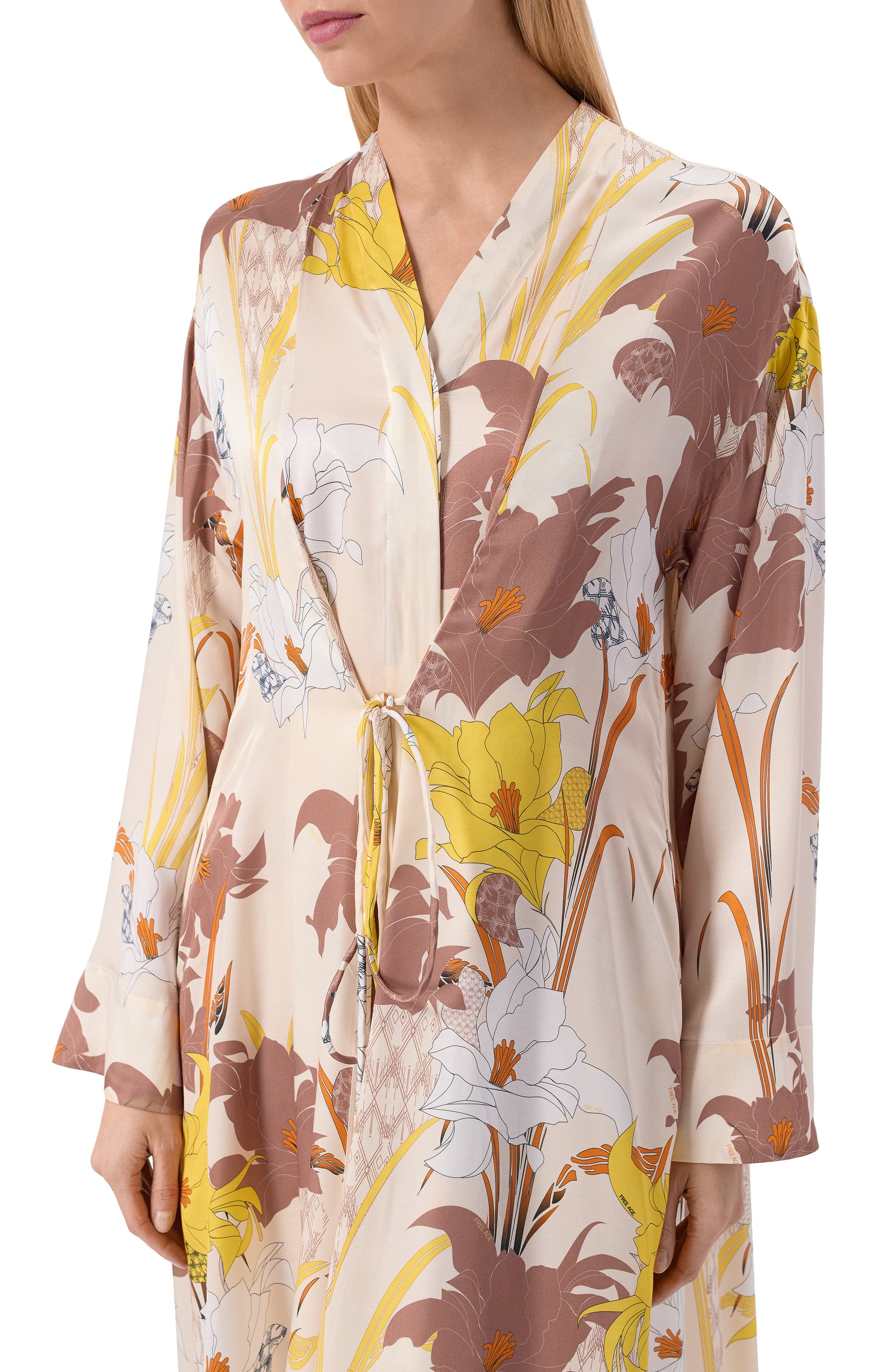 Платье из хлопка и шелка FREEAGE, арт. WS26.DR177M.6001.112, фото 4