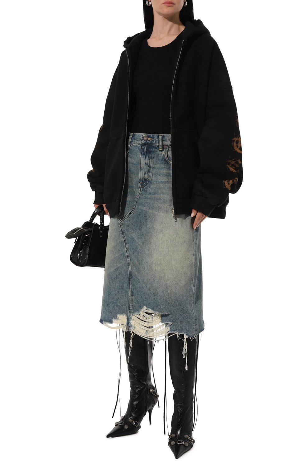 Хлопковая толстовка BALENCIAGA, арт. 744444/T0VD9, фото 2