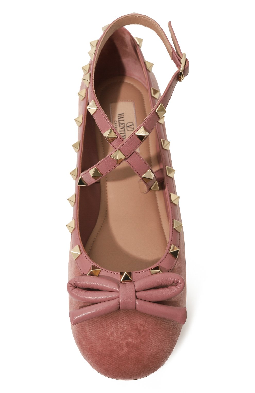 Текстильные балетки rockstud VALENTINO, арт. 5W2S0HB6/CWY, фото 6