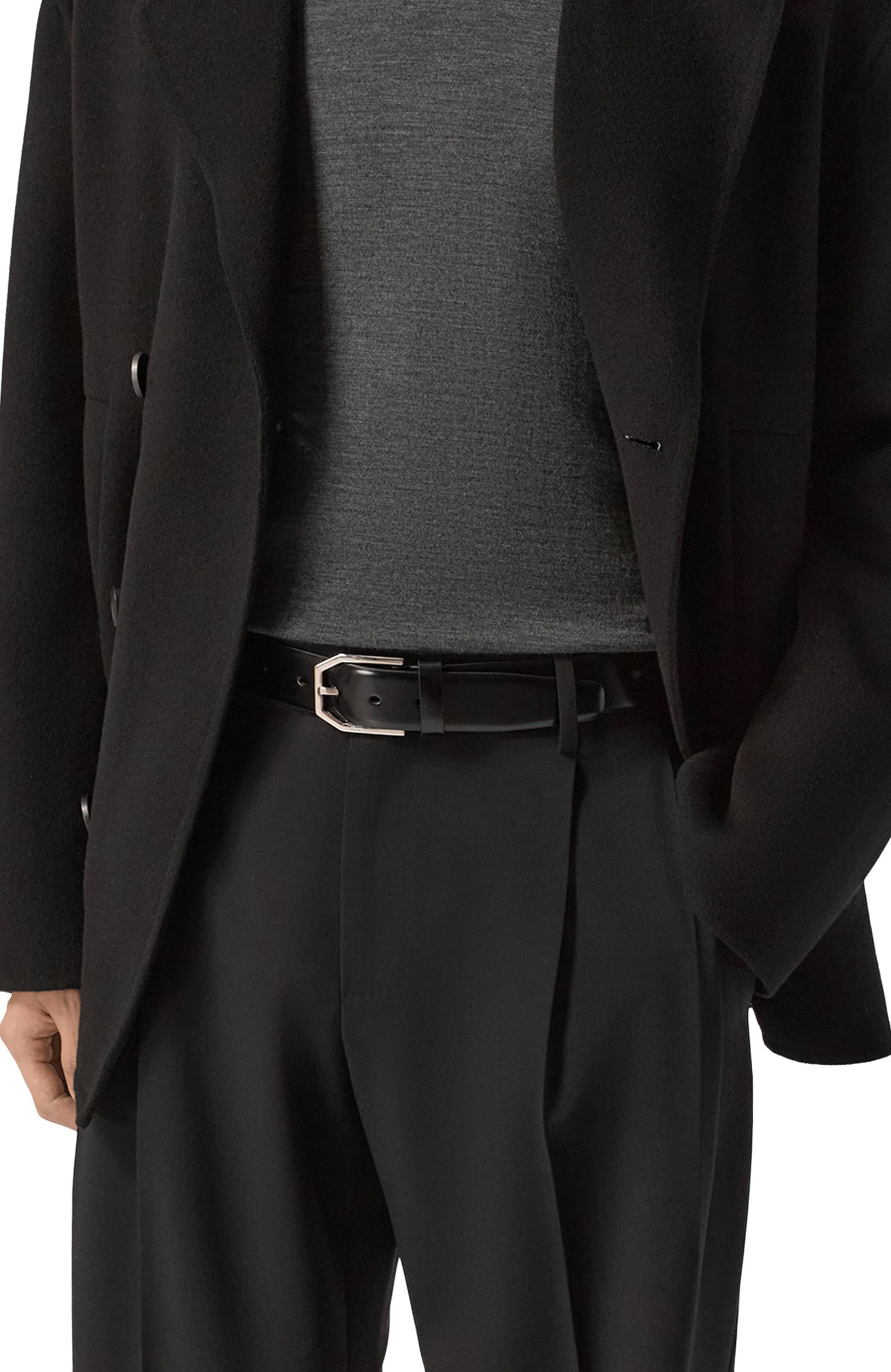 Кожаный ремень BRIONI черного цвета по цене 96100 руб., арт. 0BMM0L/0E731, фото 2 Кожаный ремень BRIONI, арт. 0BMM0L/0E731, фото 2