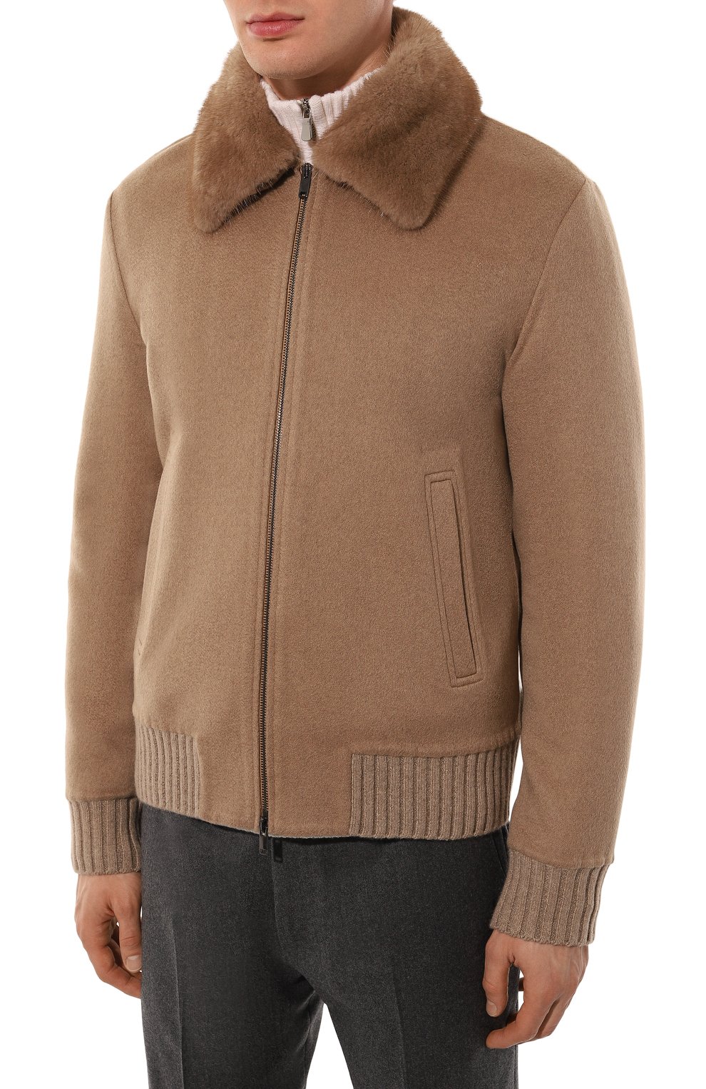 Кашемировый бомбер с отделкой из норки MVST, арт. FTECK-ES4255-2V/LC1640, фото 3