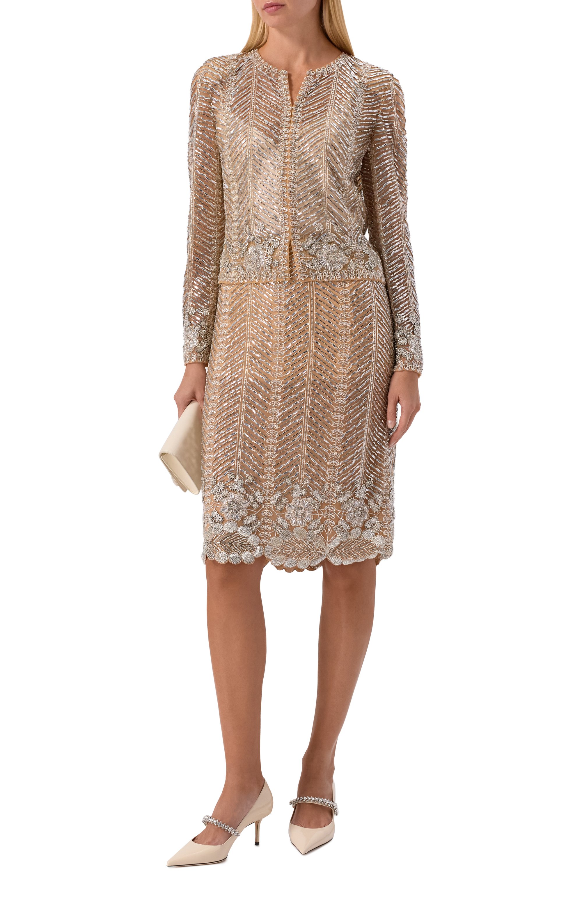 Жакет с отделкой бисером ELIE SAAB, арт. J0199NF25/BE043, фото 2