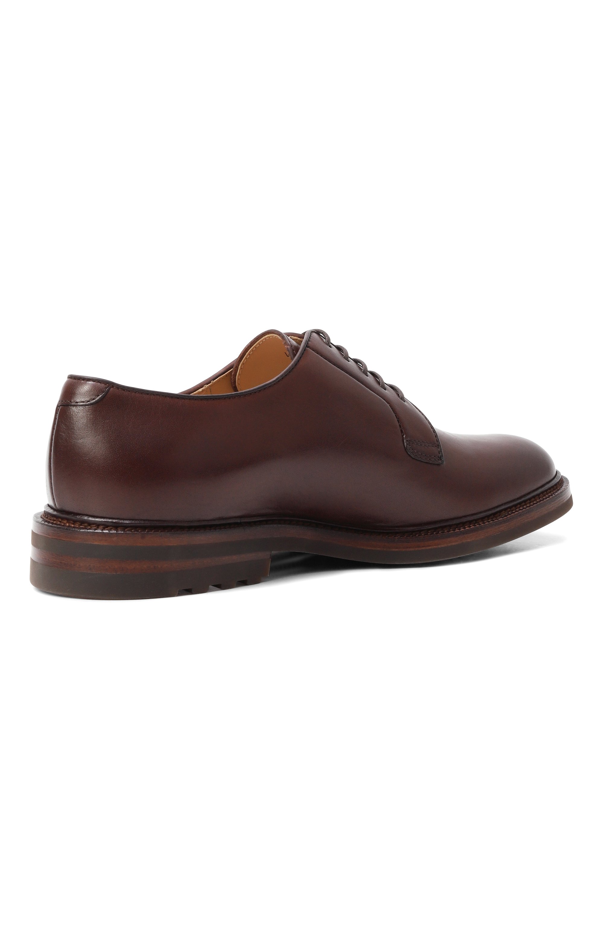 Кожаные дерби BRUNELLO CUCINELLI темно-коричневого цвета по цене 151000 руб., арт. MZUEBXX810, фото 5 Кожаные дерби BRUNELLO CUCINELLI, арт. MZUEBXX810, фото 5