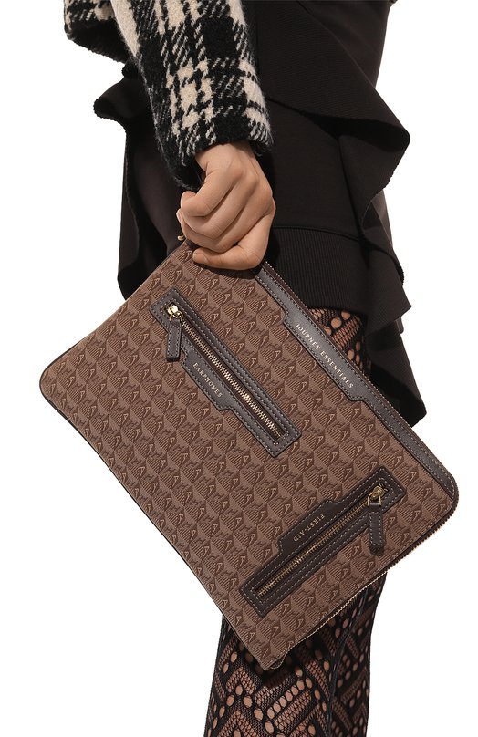 Клатч Anya Hindmarch Коричневый, фото 2