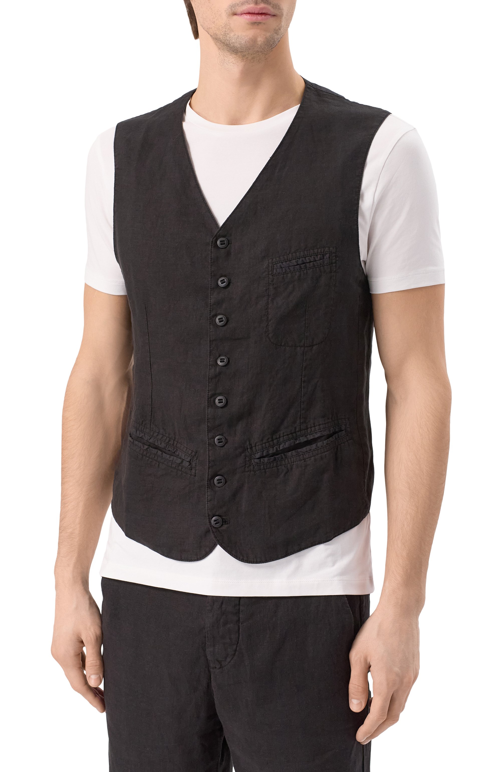 Льняной жилет HANNES ROETHER, арт. BE26VER.601/, фото 3