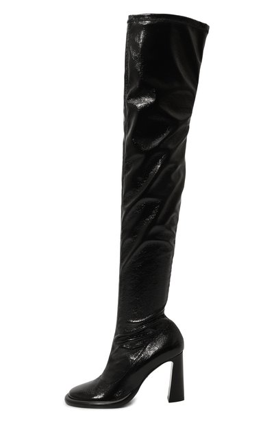 Ботфорты PATRIZIA PEPE черного цвета по цене 68800 руб., арт. 8Y0041_E032, фото 4 Ботфорты PATRIZIA PEPE, арт. 8Y0041_E032, фото 4