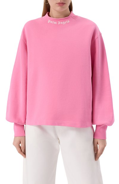 Хлопковый свитшот PALM ANGELS, арт. PWBA05EF25FLE001, фото 3