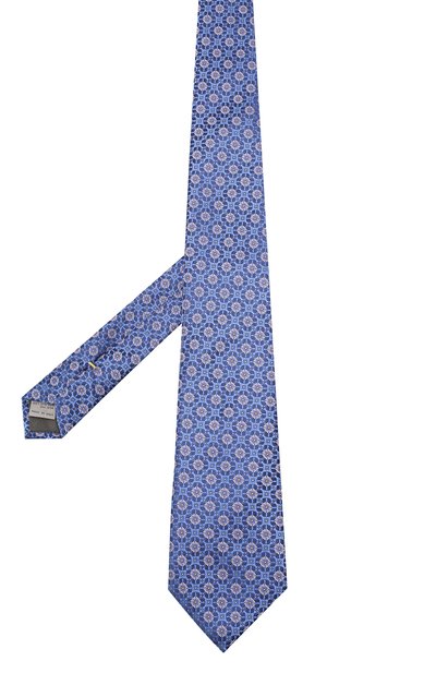 Шелковый галстук CANALI синего цвета по цене 9525 руб., арт. 18/HJ02318, фото 2 Шелковый галстук CANALI, арт. 18/HJ02318, фото 2