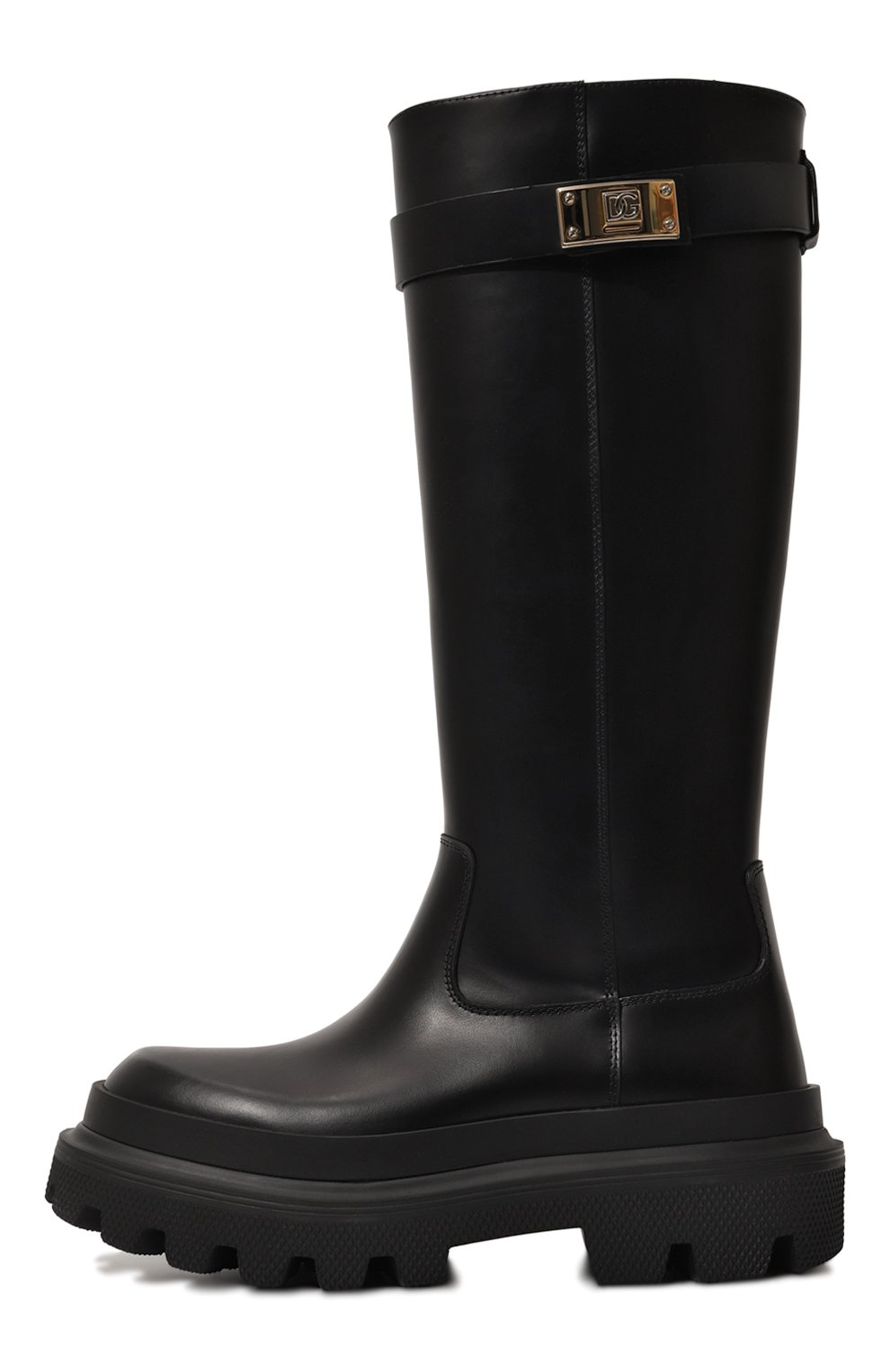 Кожаные сапоги DOLCE & GABBANA, арт. CU1070/AB640, фото 4