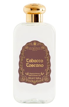 Гель для душа tabacco toscano (250ml) SANTA MARIA NOVELLA бесцветного цвета, арт. SMN3231204PET | Фото 1 (Назначение: Для тела; Unisex: Unisex; Региональные ограничения белый список (Axapta Mercury): Не проставлено; Нос: Не проставлено; Тип продукта: �Гели)