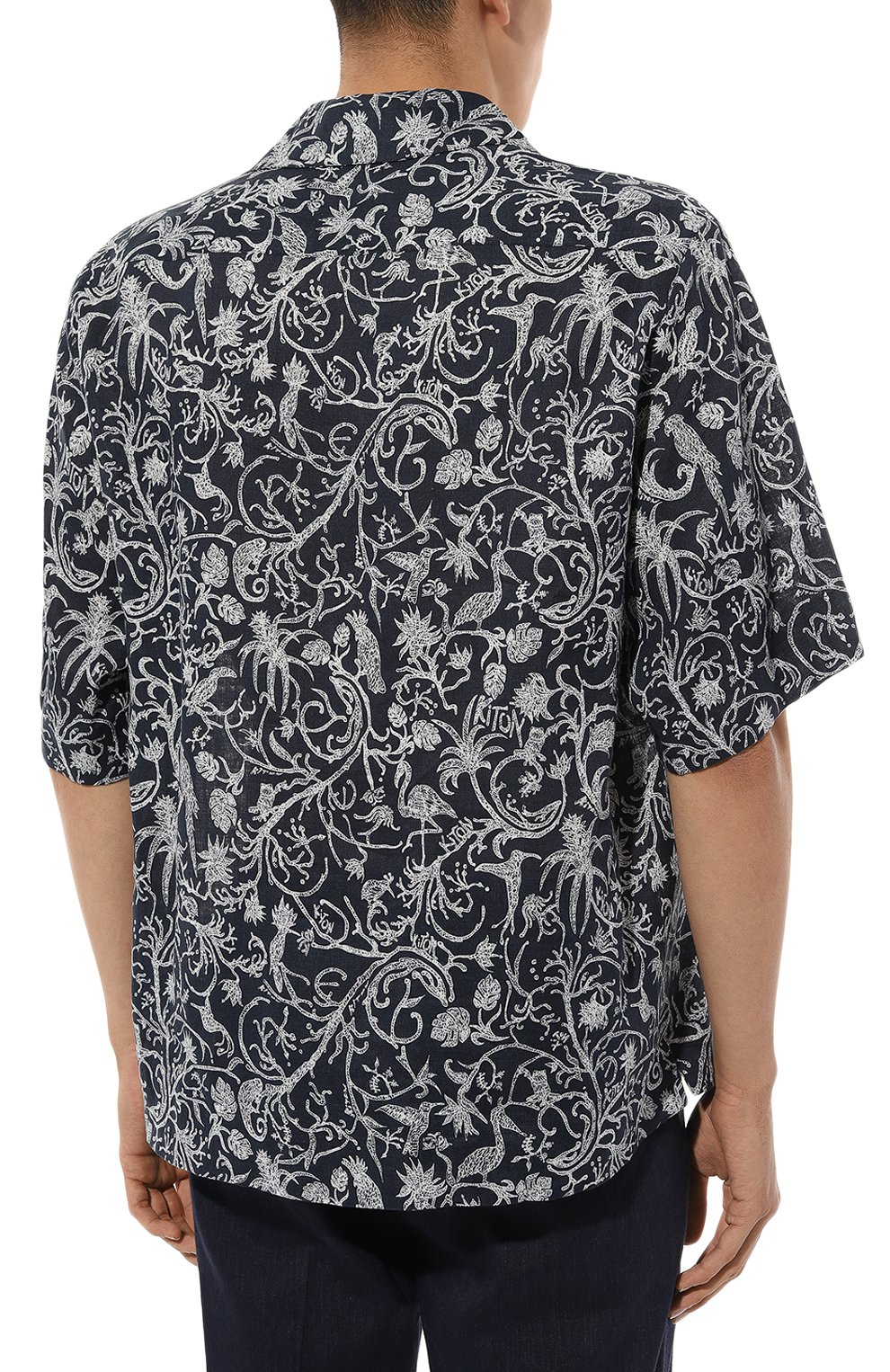 Льняная рубашка KITON, арт. UMC028H08902, фото 4