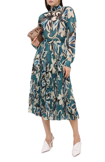 Блузка DRIES VAN NOTEN голубого цвета по цене 58800 руб., арт. 202-30782-1062, фото 2 Блузка DRIES VAN NOTEN, арт. 202-30782-1062, фото 2