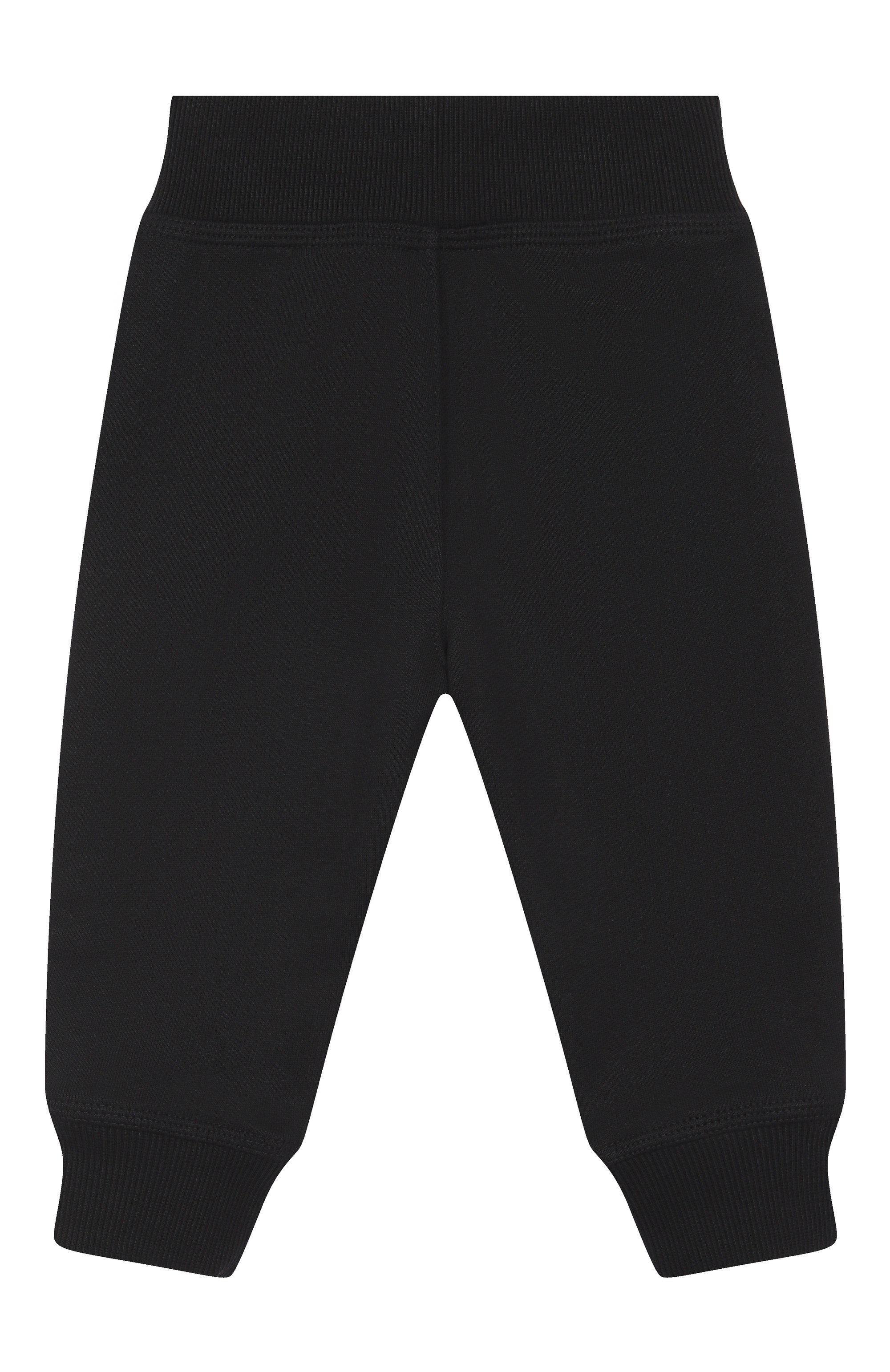 Хлопковые джоггеры BURBERRY черного цвета по цене 29950 руб., арт. 8112686, фото 2 Хлопковые джоггеры BURBERRY, арт. 8112686, фото 2