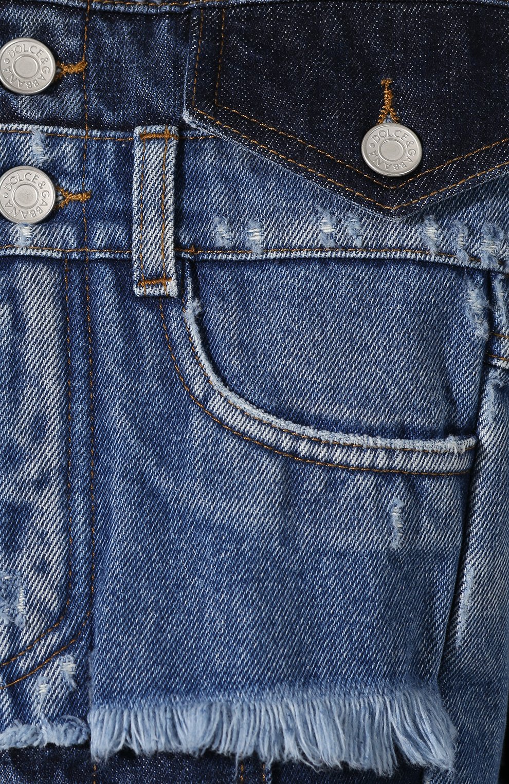 Джинсовая куртка DOLCE & GABBANA голубого цвета по цене 240000 руб., арт. F9D77D/G8959, фото 5 Джинсовая куртка DOLCE & GABBANA, арт. F9D77D/G8959, фото 5