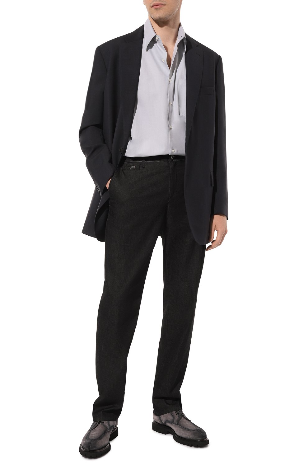 Хлопковая рубашка GIORGIO ARMANI, арт. 4SGCC099/T04S6, фото 2