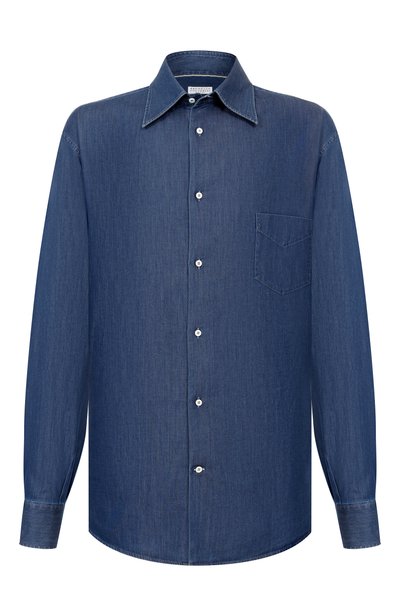 Мужская джинсовая рубашка BRUNELLO CUCINELLI, арт. MR6830621