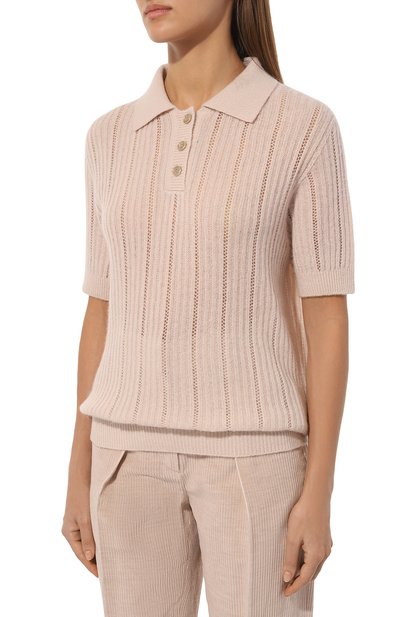 Поло из шерсти и шелка KITON, арт. D5871032954, фото 3