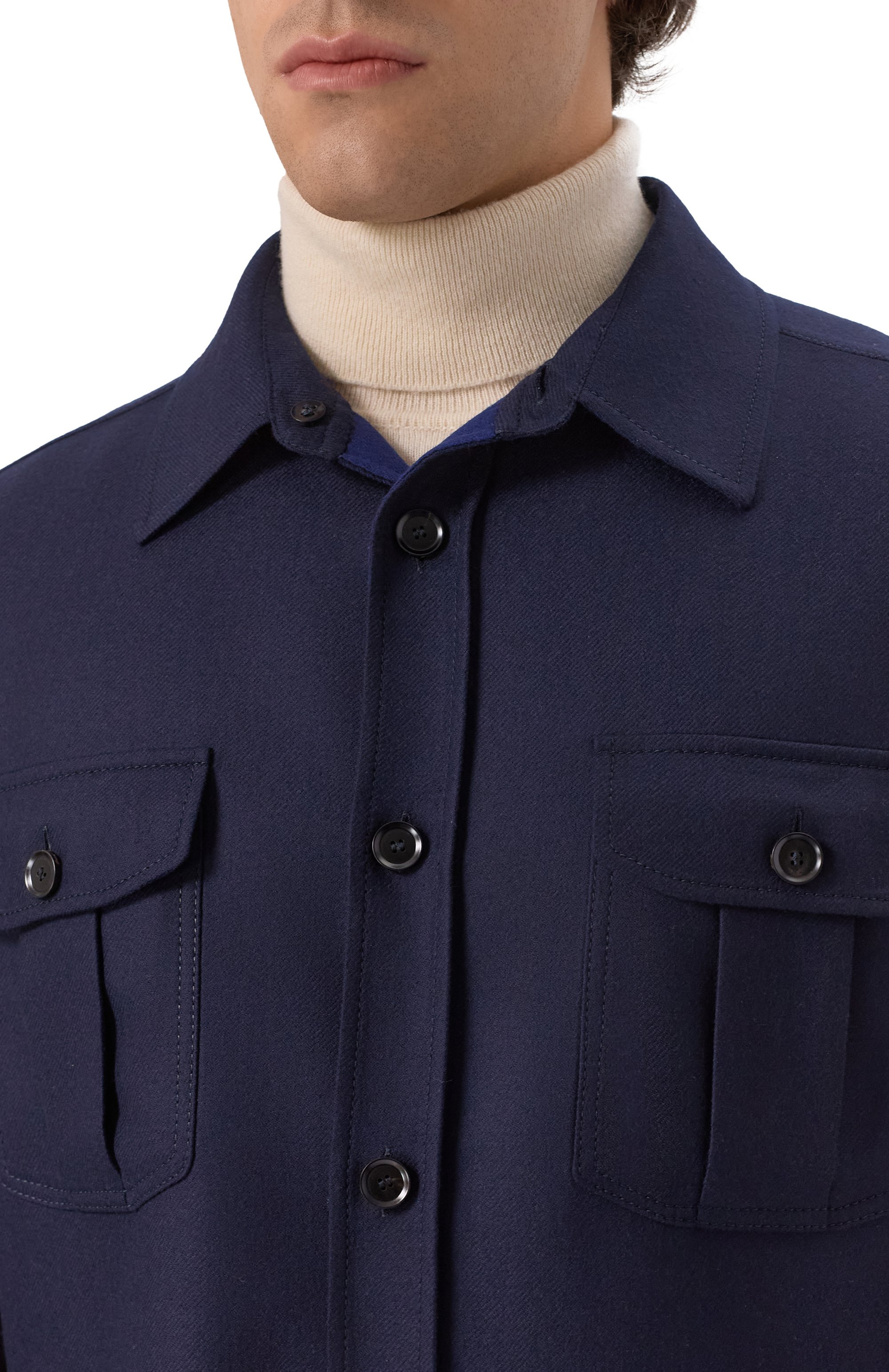 Шерстяная куртка-рубашка BRIONI, арт. SLTB0L/PBA40, фото 5