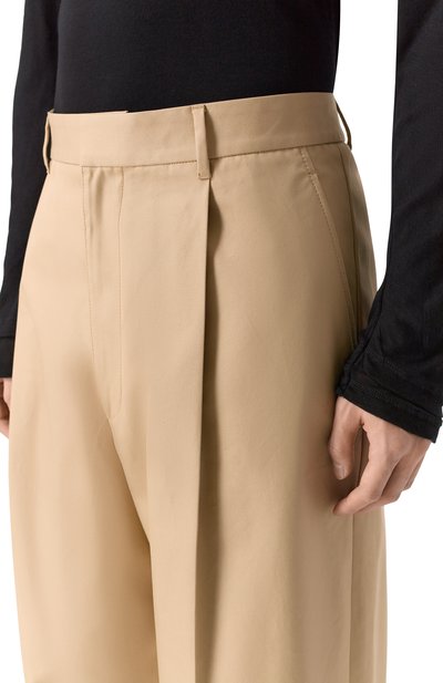 Хлопковые брюки DSQUARED2 бежевого цвета по цене 84400 руб., арт. S74KB1132/S41794, фото 5 Хлопковые брюки DSQUARED2, арт. S74KB1132/S41794, фото 5