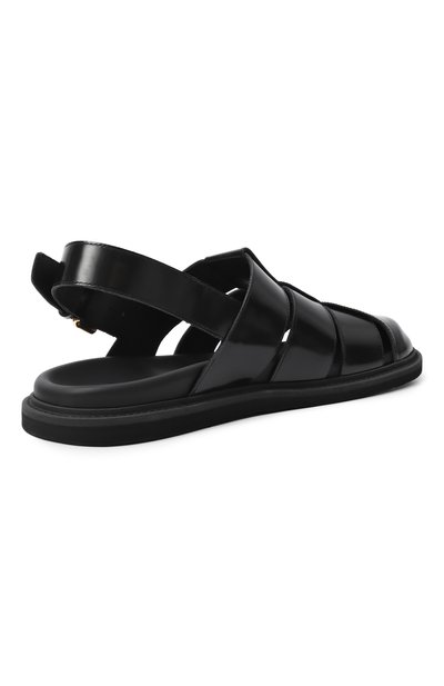 Кожаные сандалии MOSCHINO, арт. MB10073G00/GB0, фото 4