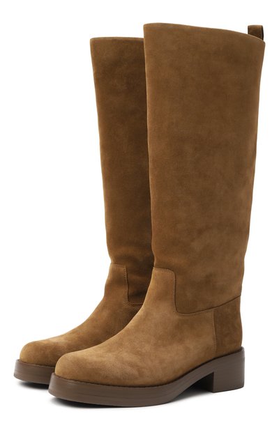 Женские замшевые сапоги 12 STOREEZ, арт. 134708