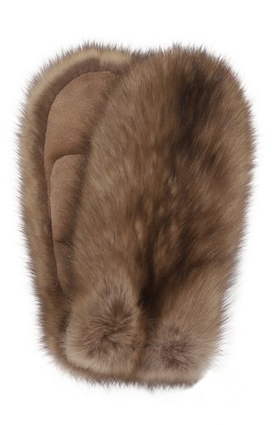 Женские варежки из меха соболя и норки VICTORIA KUSENKOVA, арт. 603611994105