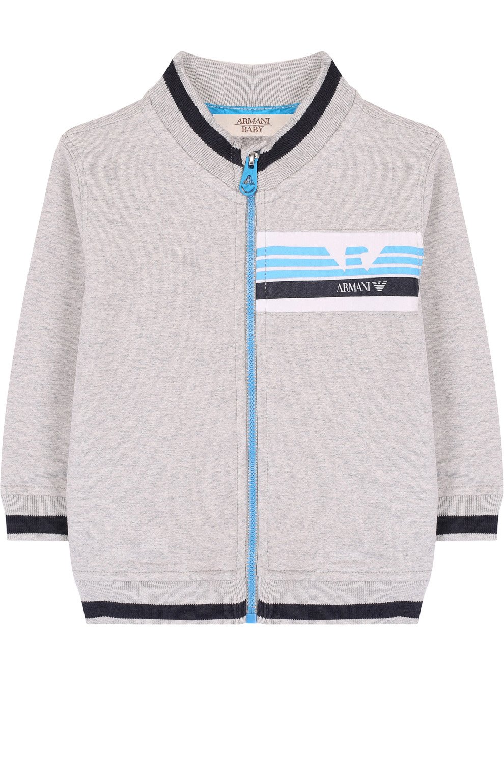 Хлопковый костюм из брюк и кардигана ARMANI JUNIOR, арт. 3ZHV02/4J23Z, фото 3