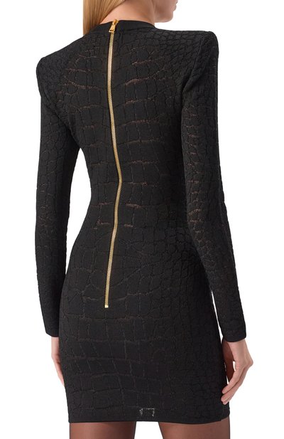 Платье из вискозы BALMAIN, арт. FF0R8012/97KI, фото 4