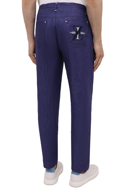 Льняные брюки ZILLI SPORT, арт. M0V-D0170-LIN01/S001, фото 4