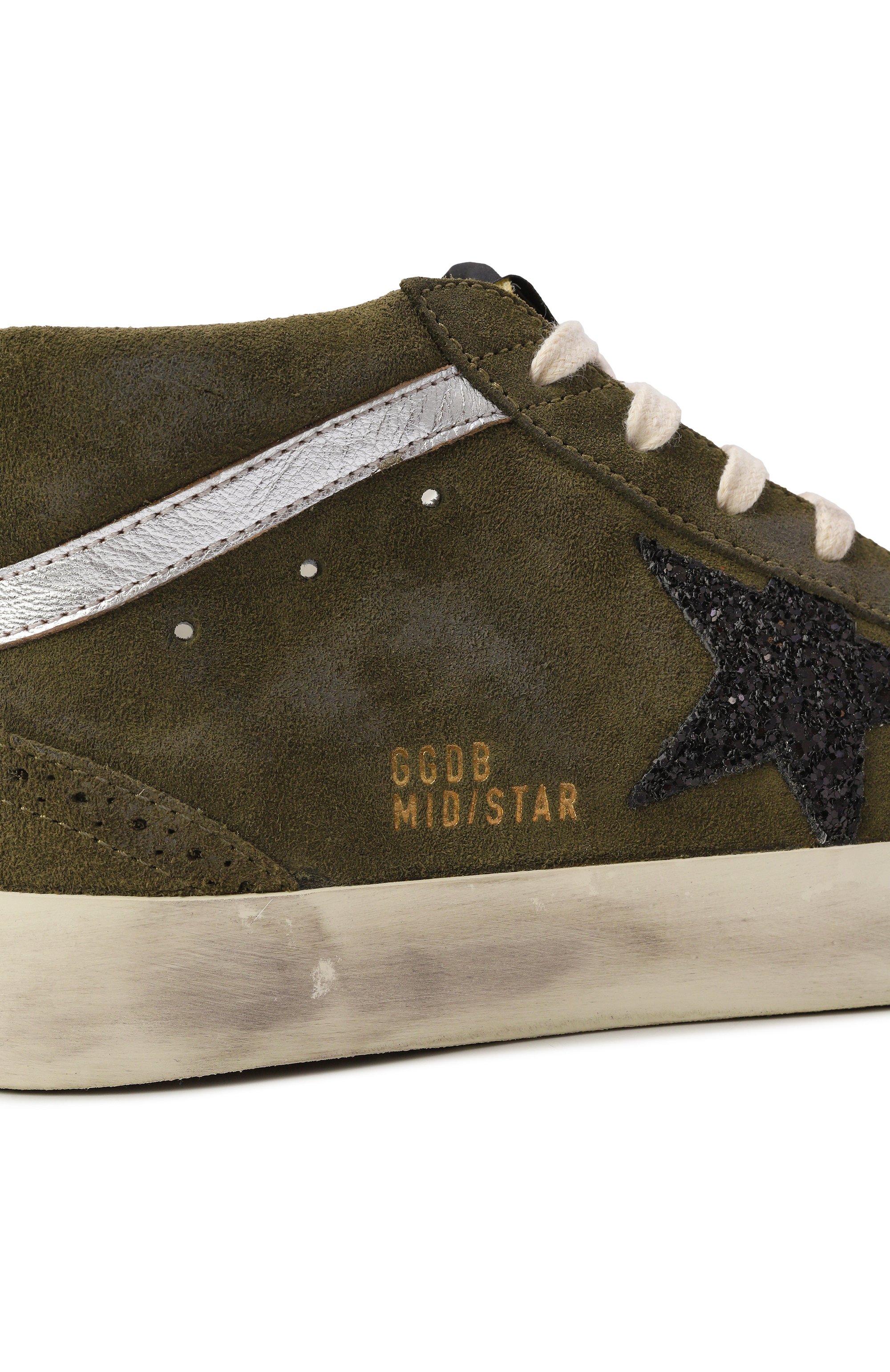 Замшевые кеды mid star GOLDEN GOOSE DELUXE BRAND, арт. GWF00122.F003228, фото 7