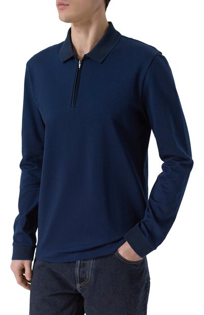 Хлопковое поло BOSS, арт. 50549583, фото 3