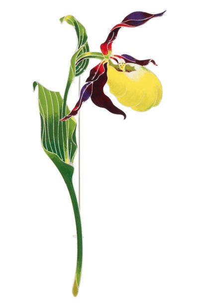 Женская брошь венерин башмачок РУССКИЕ САМОЦВЕТЫ, арт. 41629