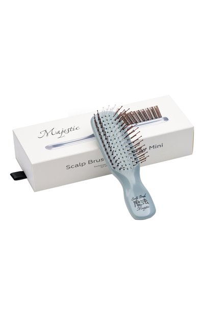 Женская мини-расческа scalp brush 198 зубцов, оттенок серый жемчуг MAJESTIC, арт. 4673748653119