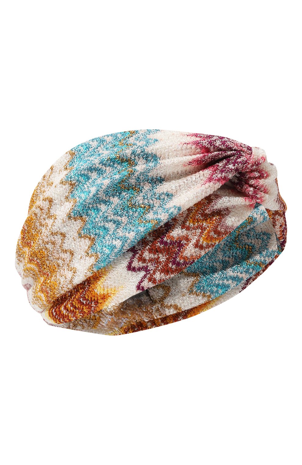 Повязка на голову из вискозы MISSONI разноцветного цвета по цене 24150 руб., арт. FCKSVMD8843, фото 1 Повязка на голову из вискозы MISSONI, арт. FCKSVMD8843, фото 1