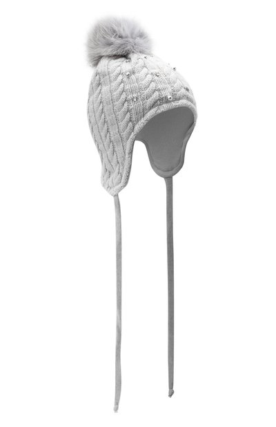 Шерстяная шапка с меховым помпоном IL TRENINO, арт. 20 8180/E0, фото 1