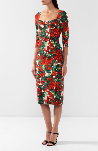 Платье из вискозы DOLCE & GABBANA, арт. F6C1ET/FSRKF, фото 3