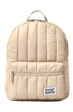 Женский рюкзак MC2 SAINT BARTH кремвого цвета, арт. STBA/PUFFER BACKPACK/00594E | Фото 1 (Материал: Текстиль; Размер: large; Материал сплава: Проставлено; Драгоценные камни: Проставлено; Стили: Кэжуэл)