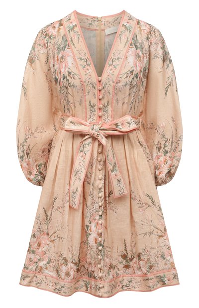 Женское льняное платье ZIMMERMANN, арт. 2662DMSH