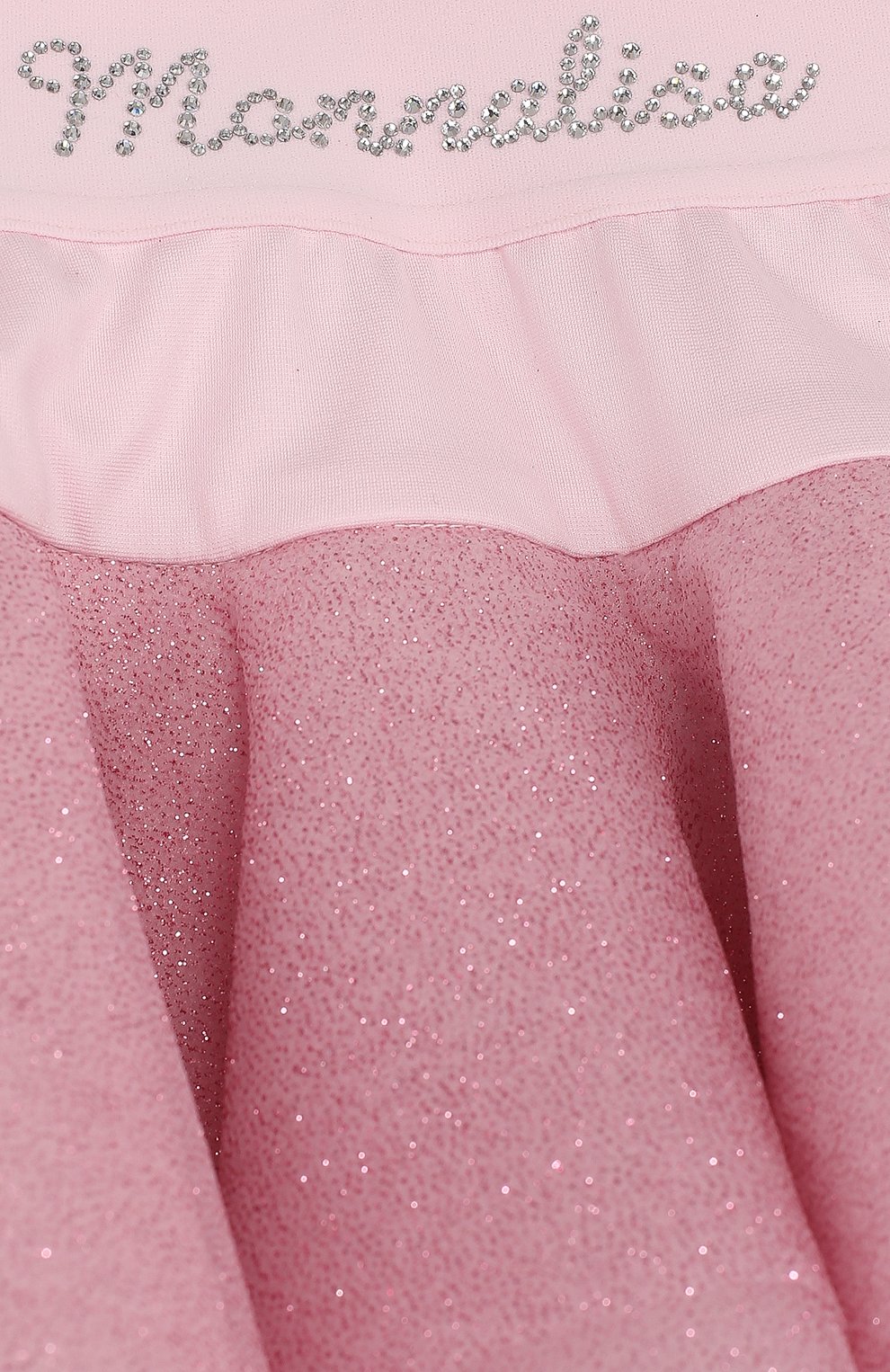 Многослойная юбка с глиттером и стразами на поясе MONNALISA, арт. 771700, фото 3